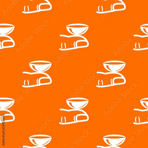 Contact lenses pattern vector orange for any web design best