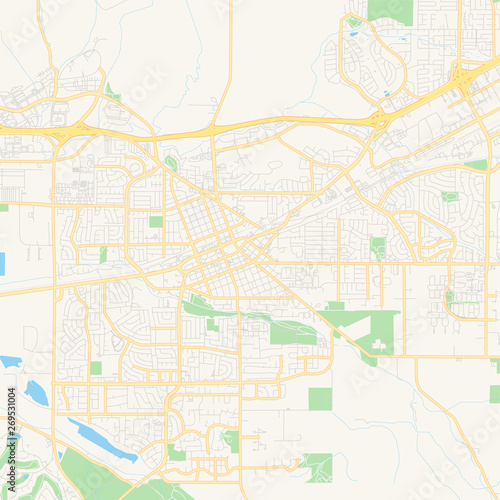 Empty vector map of Livermore  California  USA