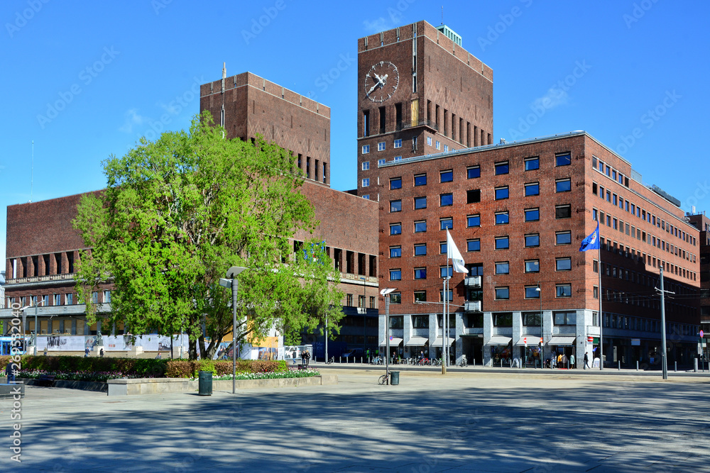 Fototapeta premium ratusz w Oslo, Norwegia