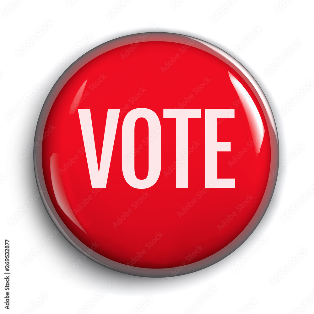 Vote Election Campaign Button Icon Vote Election Campaign Button Icon