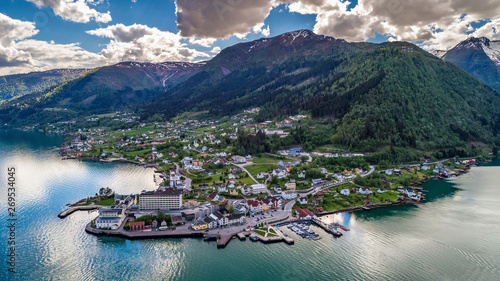 Balestrand. The administrative centre of Balestrand Municipality in Sogn og Fjordane county, Norway. photo