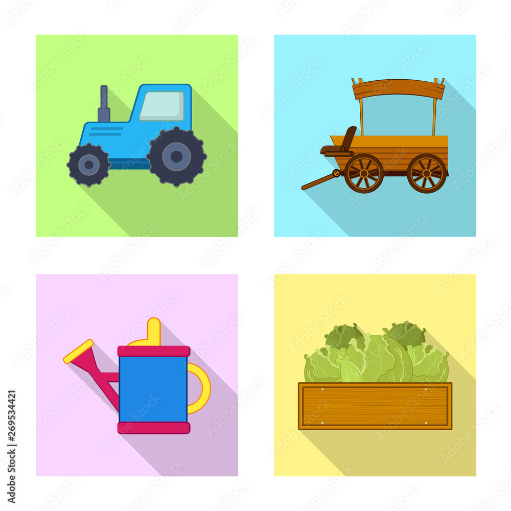 Vector design of farm and agriculture sign. Collection of farm and plant stock vector illustration. Vector design of farm and agriculture sign. Collection of farm and plant stock vector illustration.