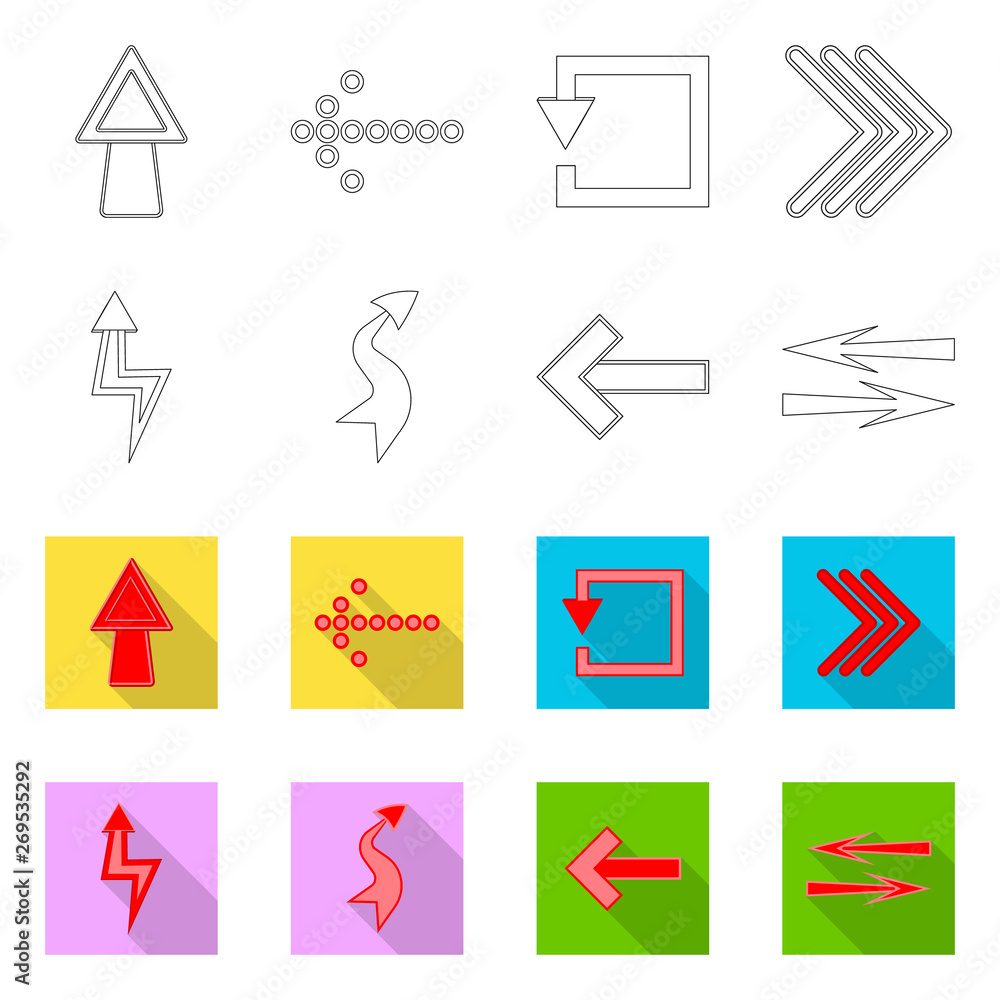 Isolated object of element and arrow symbol. Collection of element and direction stock symbol for web. Isolated object of element and arrow symbol. Collection of element and direction stock symbol for web.