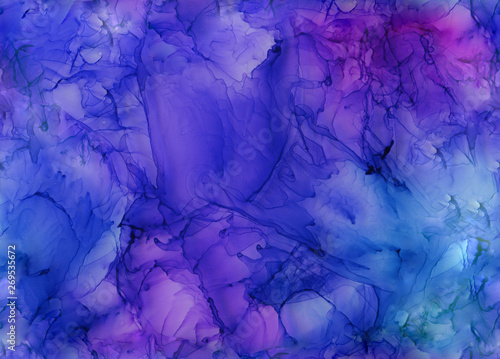 Seamless abstract illustration based on alcohol ink and acrylic paint