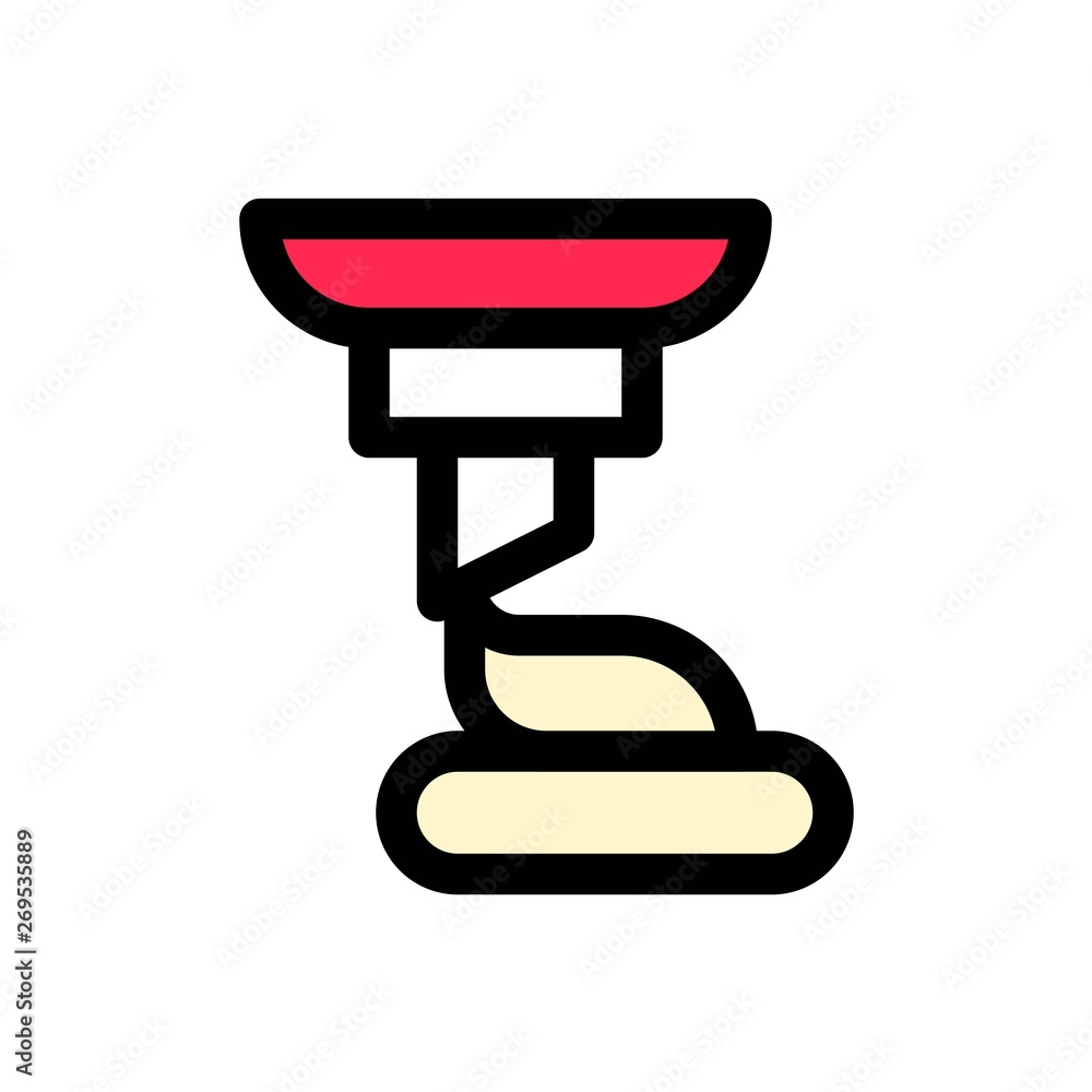 Soft serve vector, Sweets filled icon editable outline Soft serve vector, Sweets filled icon editable outline
