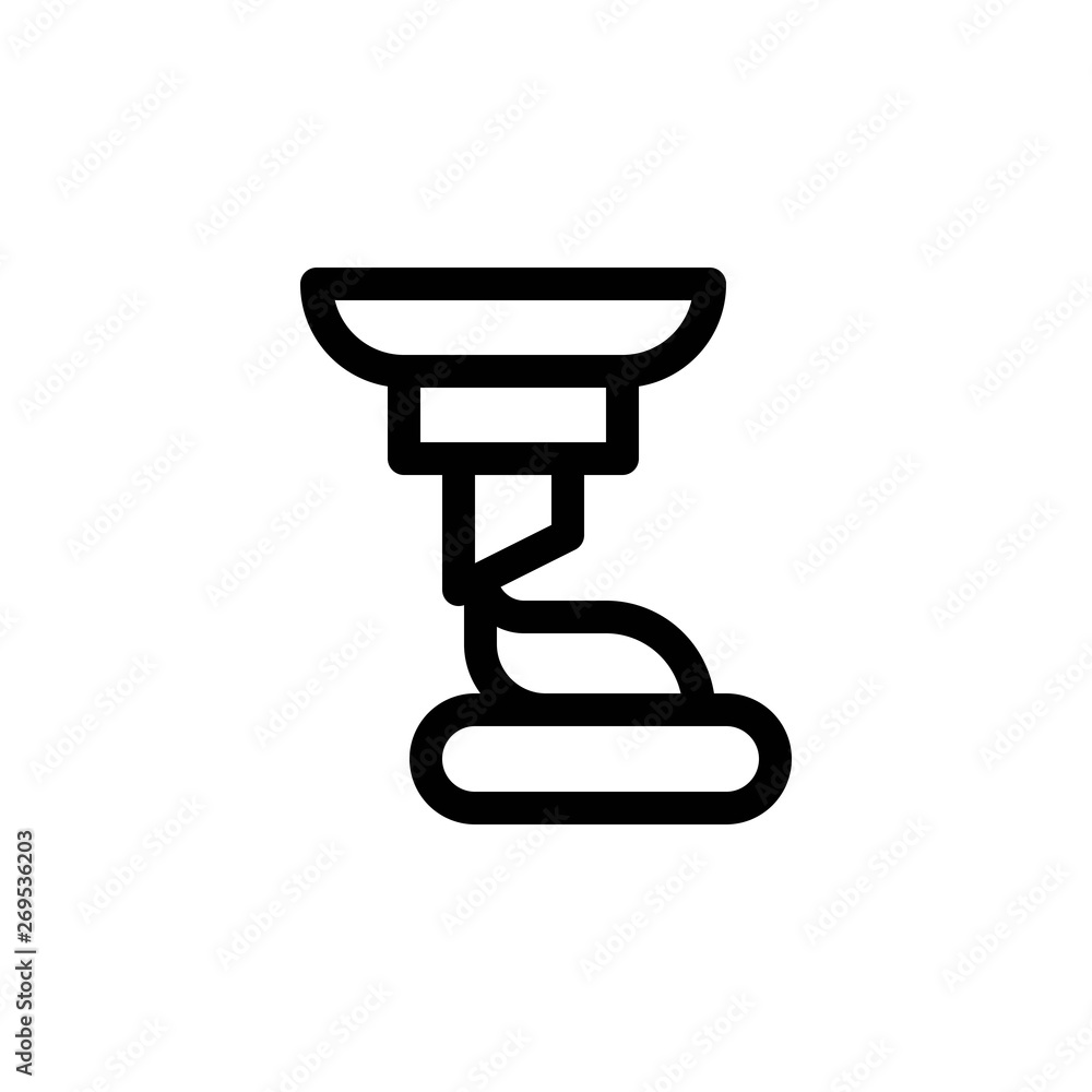 Soft serve vector illustration, Sweets line style icon Soft serve vector illustration, Sweets line style icon