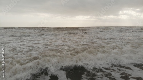 Quadro su tela Cloudy Beach, Bundoran ,Drumacrin Co. Donegal ,Ireland,Atlantic