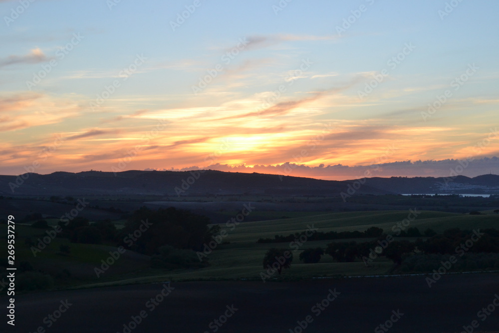 Obraz premium Atardecer Las Carboneras