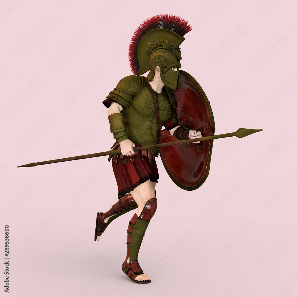 Spartanischer Kämpfer aus dem antiken Griechenland Spartanischer Kämpfer aus dem antiken Griechenland