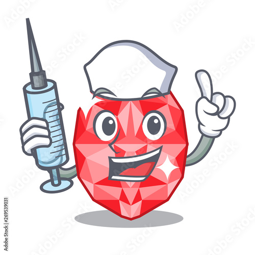 Nurse ruby gems isolated with the character