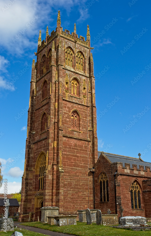 Parish Church of St Mary, the Virgin, Bishops Lydeard, Somerset, England, UK.