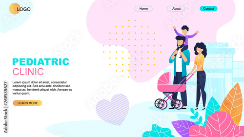 Pediatric Clinic Landing Page Medical Template