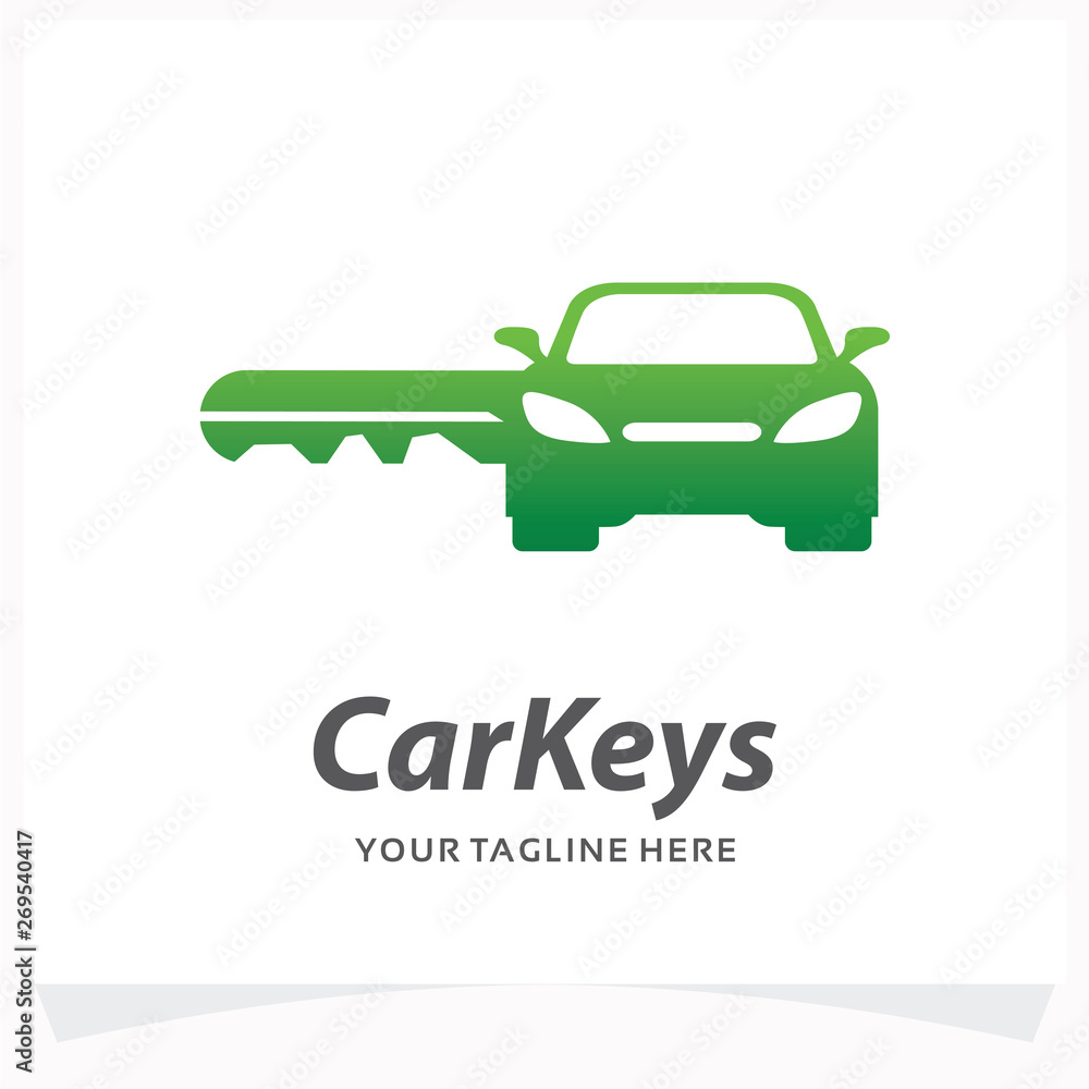 Car Keys Logo Design Template Stock Vector Adobe Stock