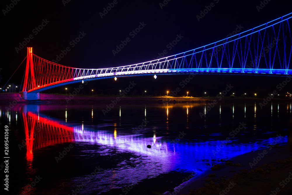 Pedastrian bridge in Osijek Croatia