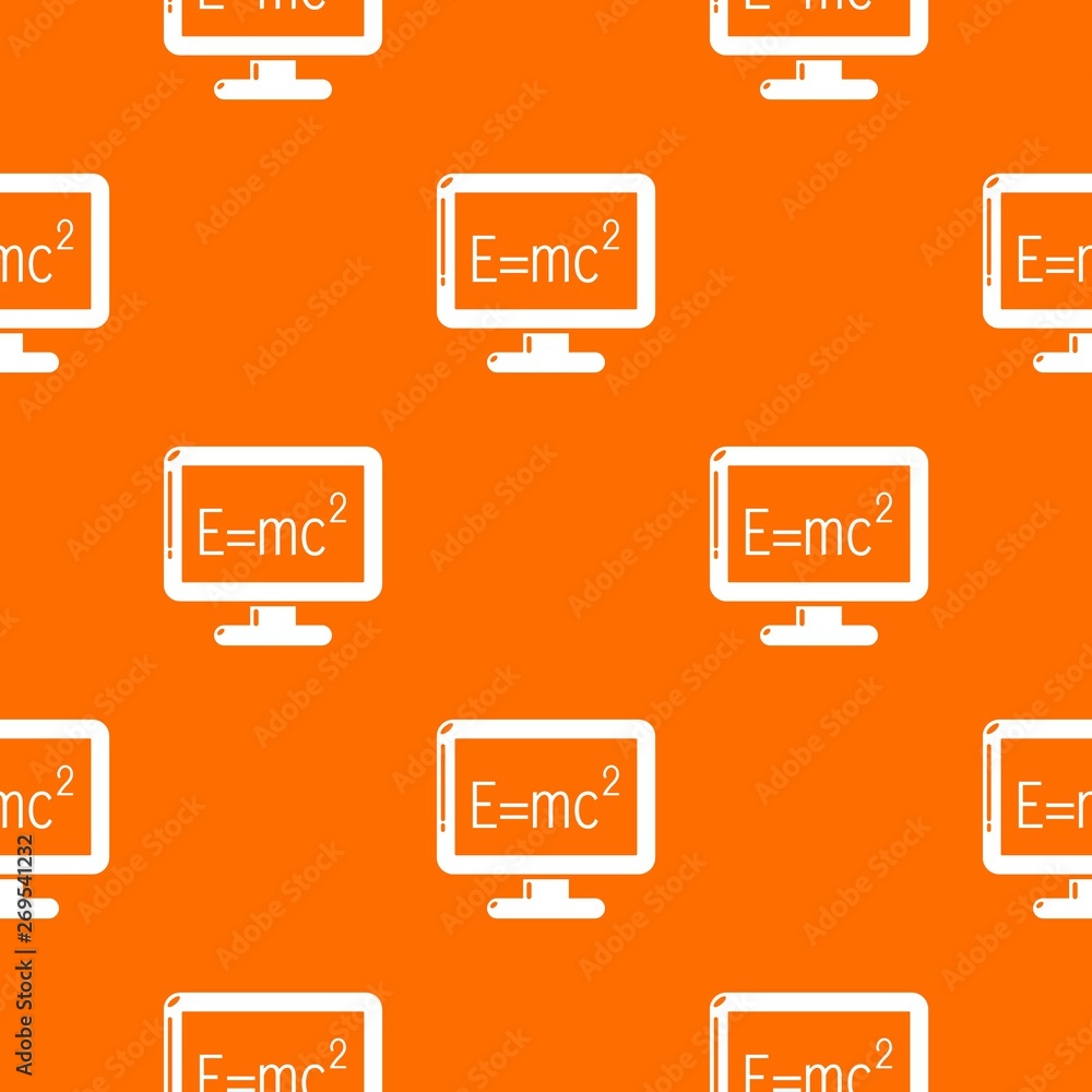 Monitor pattern vector orange for any web design best Monitor pattern vector orange for any web design best