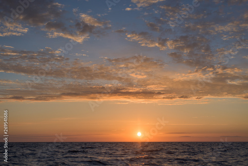 sunset view of the sea