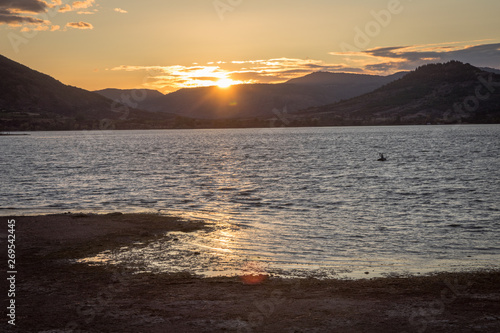 Coucher de soleil Lac du Salagou