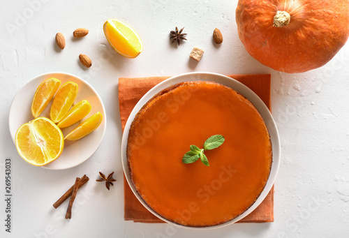 Pumpkin orange pie photo