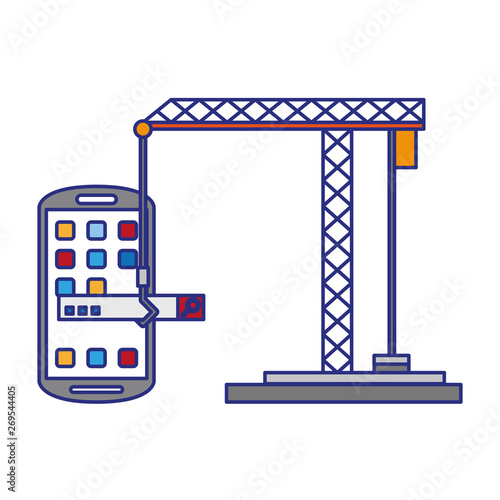 Smartphone operative system software vector illustration