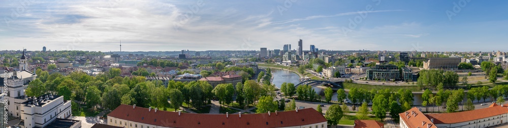 Panorama of the city Vilnius, Lithuania