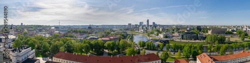 Panorama of the city Vilnius  Lithuania