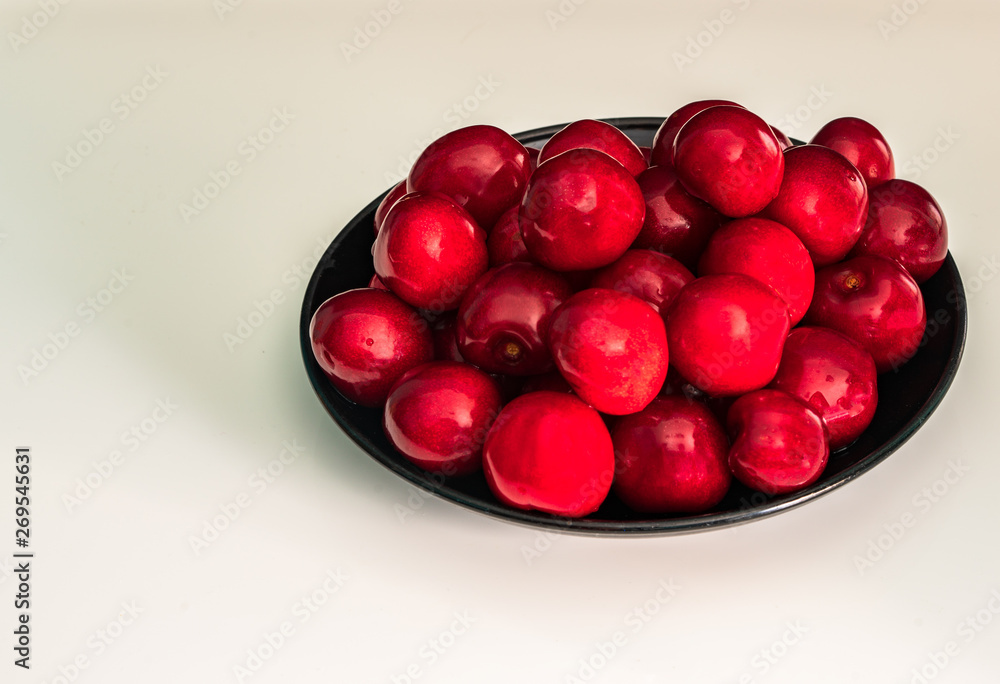 sweet cherry is lying on the table sweet cherry is lying on the table