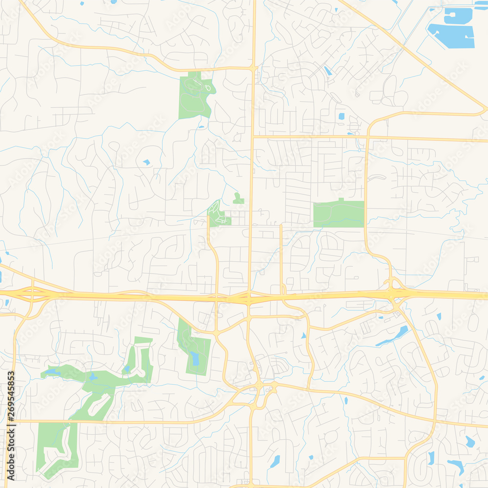 Empty vector map of O Fallon, Missouri, USA