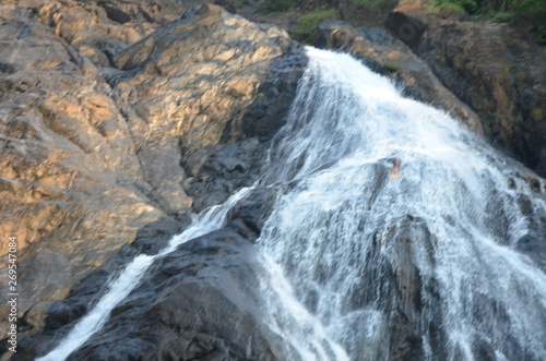 Goa  India. Waterfall