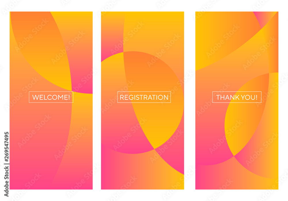 Red and orange summertime gradient banner