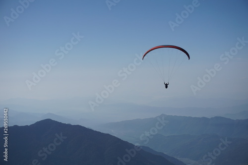 Paraglider himalaya pokara layers