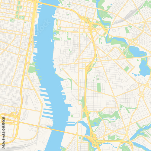 Empty vector map of Camden, New Jersey, USA