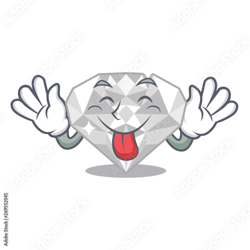 Tongue out white diamond in the character box