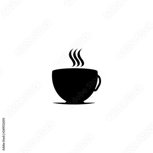 Black vector coffee icon- Vector