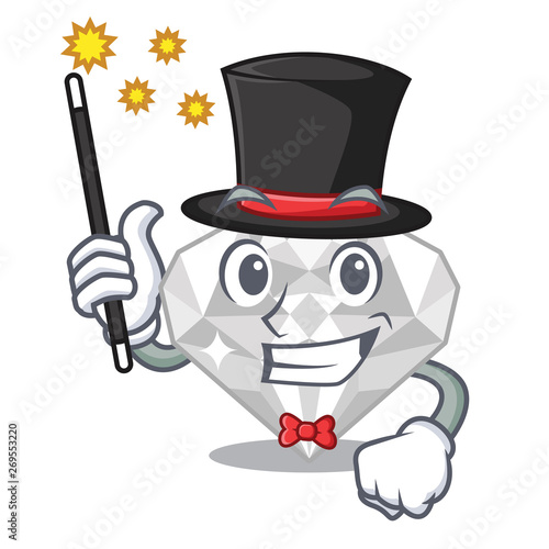 Magician white diamond in the character box