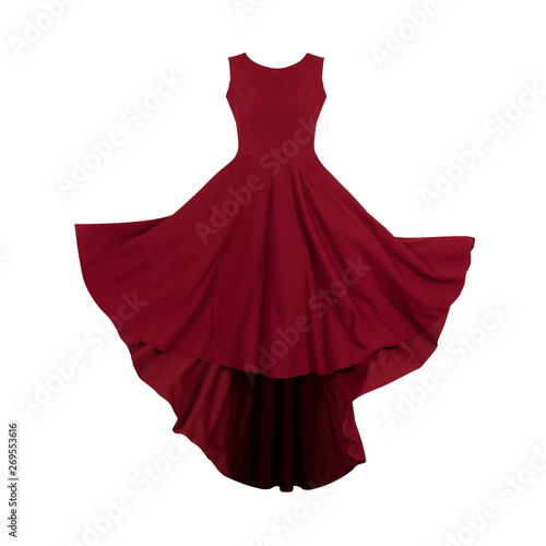 Red dress for women ghost mannequin 