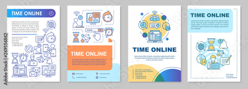 Time online brochure template layout