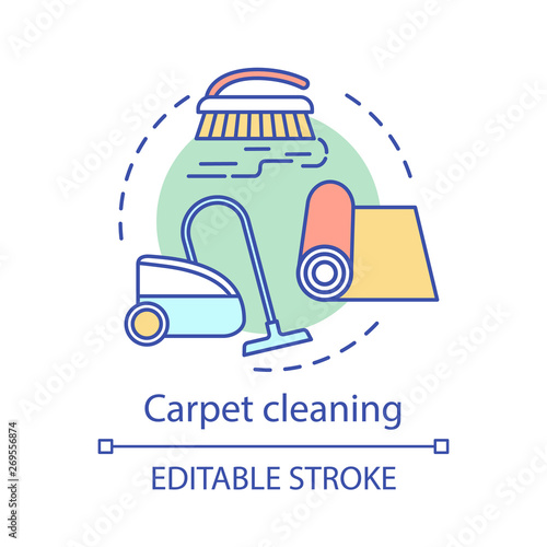Carpet cleaning concept icon