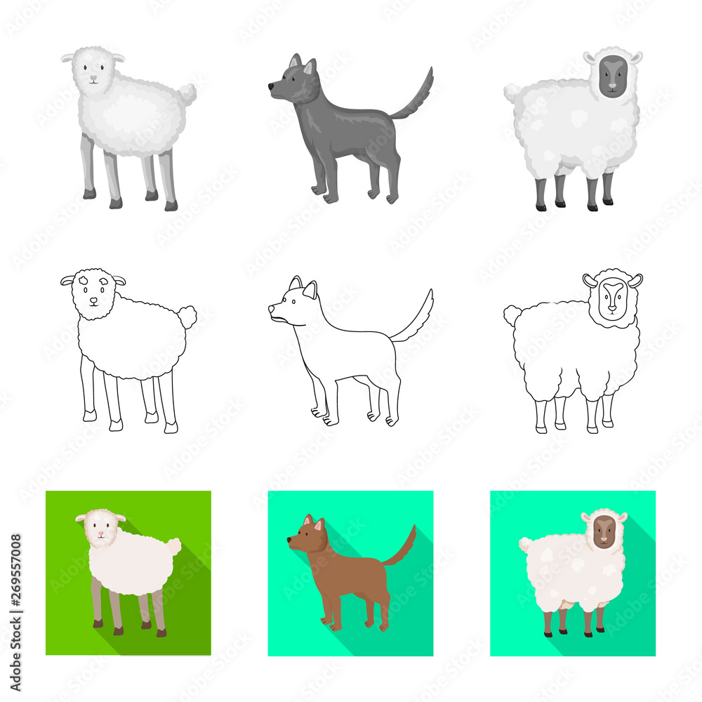 Vector design of breeding and kitchen icon. Set of breeding and organic stock symbol for web. Vector design of breeding and kitchen icon. Set of breeding and organic stock symbol for web.