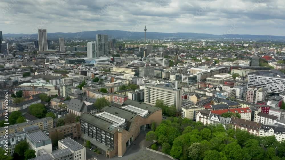 Frankfurt am Main cityscape, aerial view Frankfurt am Main cityscape, aerial view