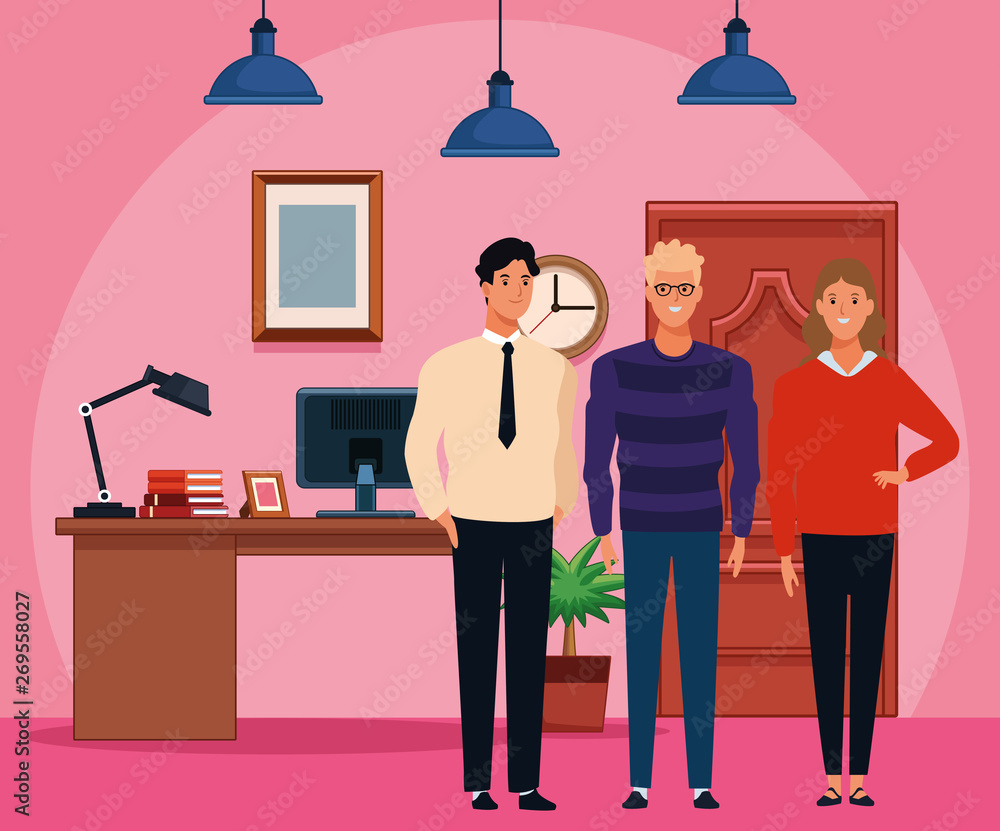 group of people avatar cartoon character