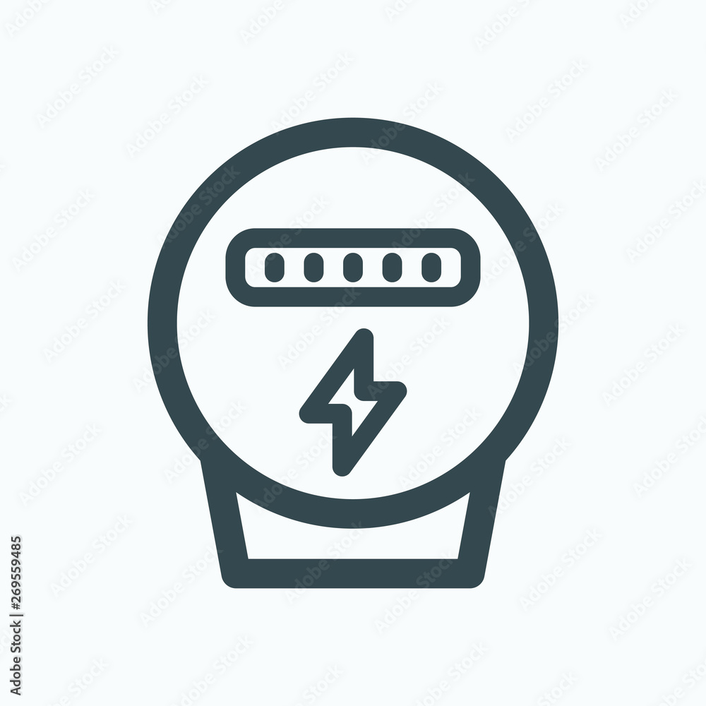 device,equipment,bold,electric,electrical,electricity ,flat,icon,icons,illustration,isolated,line,lines,meter ,outline,outlines,power,products,sing,symbol,vector,web,website Stock  Vector | Adobe Stock