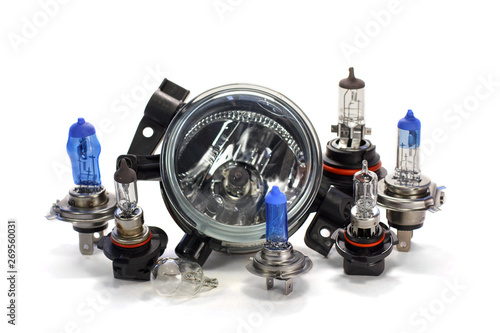 fog light. xenon and halogen lamps.. photo