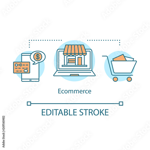 E-commerce concept icon