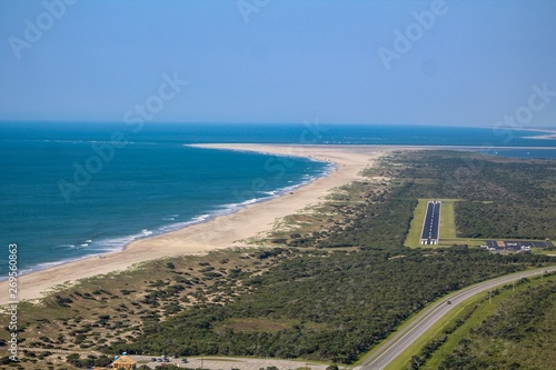 Aerial view of Ocracoke Island Airport North Carolina 