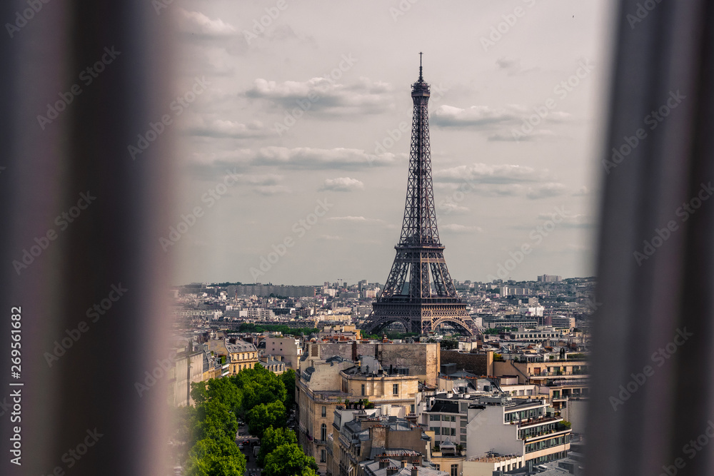 Eiffel Tower from Triumph Arch