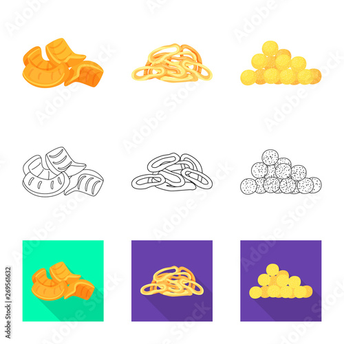 Vector illustration of Oktoberfest and bar icon. Set of Oktoberfest and cooking stock vector illustration.