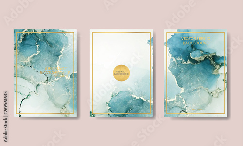  background texture luxury liquid marble and gold. for business cards, flyers, flyer, banner, website, paper printing. trend vector