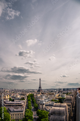 Eiffel Tower from Triumph Arch