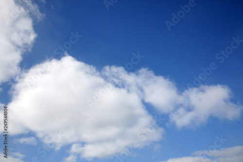 blue sky with white clouds