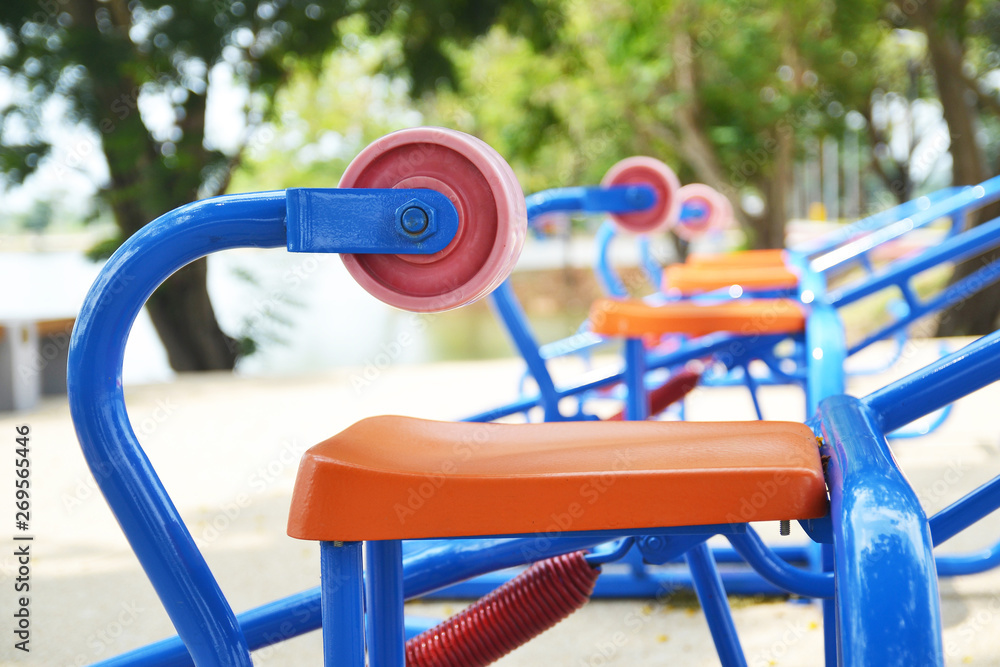 exercise machine in public park exercise machine in public park